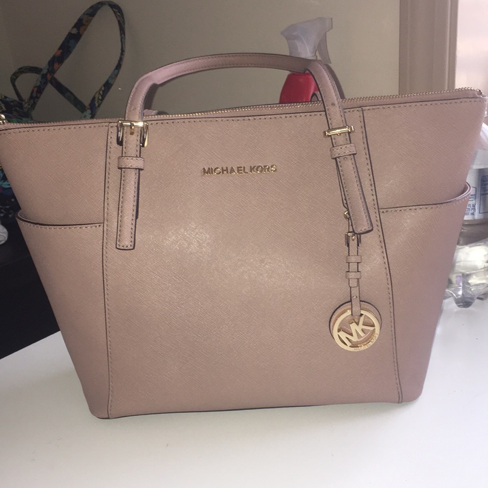 Michael Kors Mauve Medium Jet Set Tote